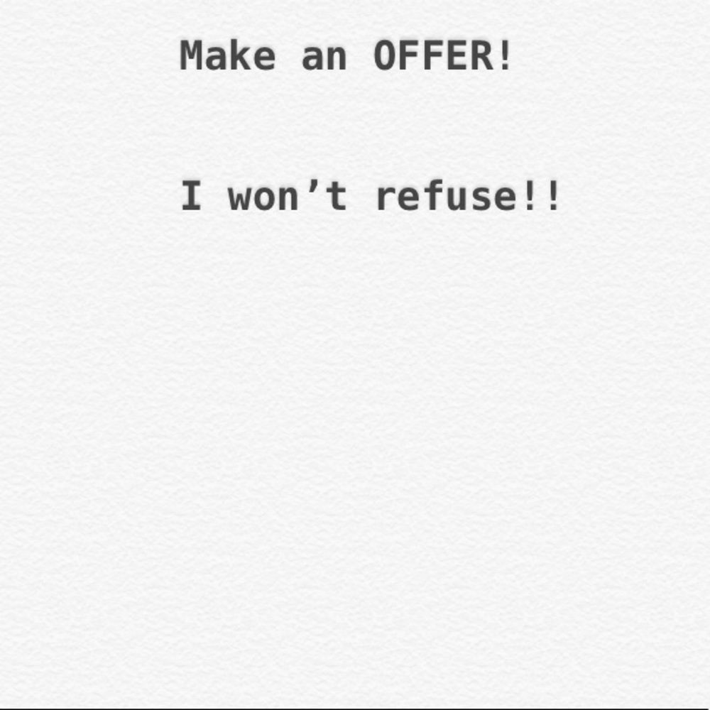 Make an offer!